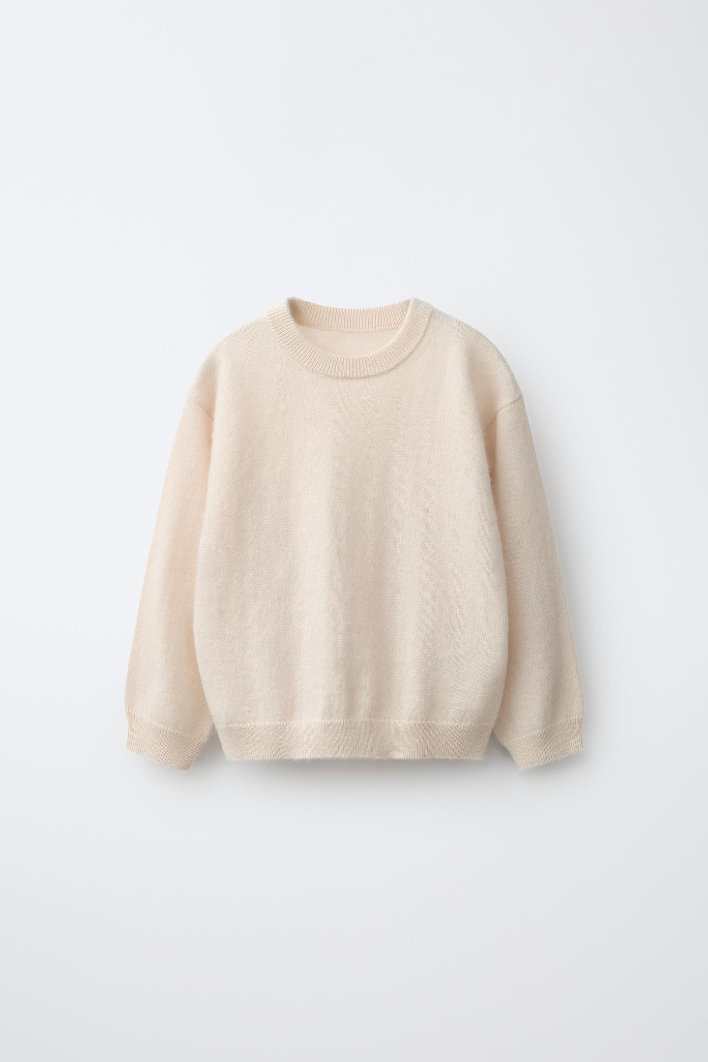 Детский свитер Zara 100% Cashmere Knit, цвет: Экрю — фото 1