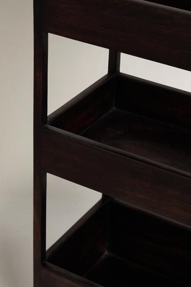 WOODEN STORAGE UNIT - Dark brown de Zara - Image 4
