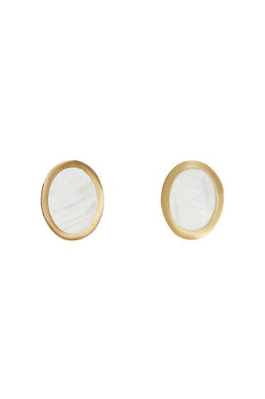 PACK OF OVAL MOTHER-OF-PEARL DOOR KNOBS (PACK OF 2) - Light beige by Zara