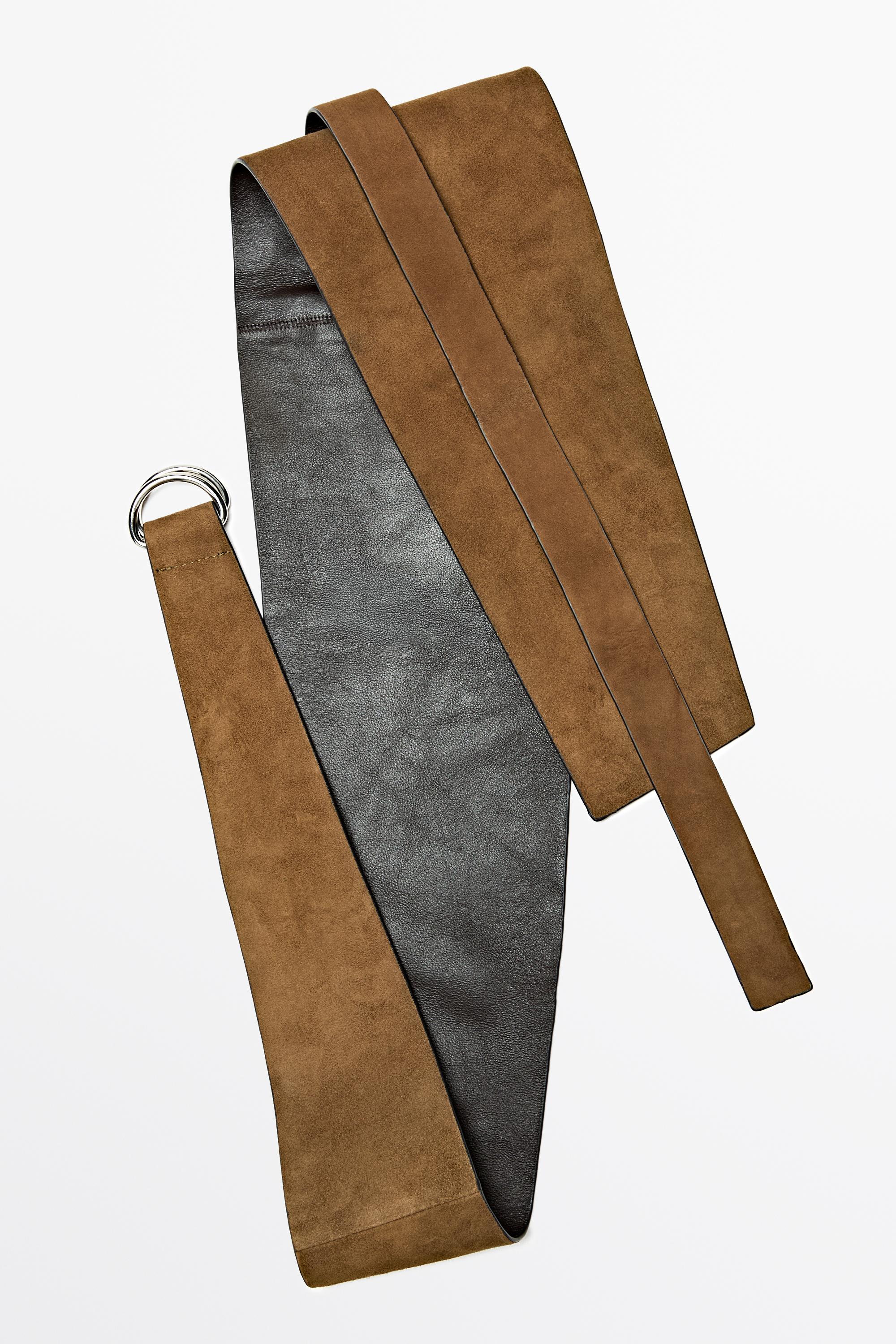 Ceinture obi en croûte de cuir