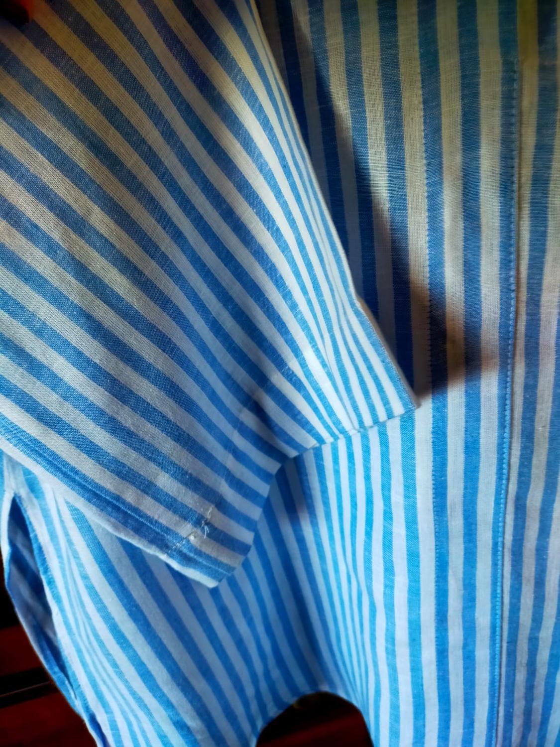 STRIPED LINEN BLEND SHIRT - Image 5
