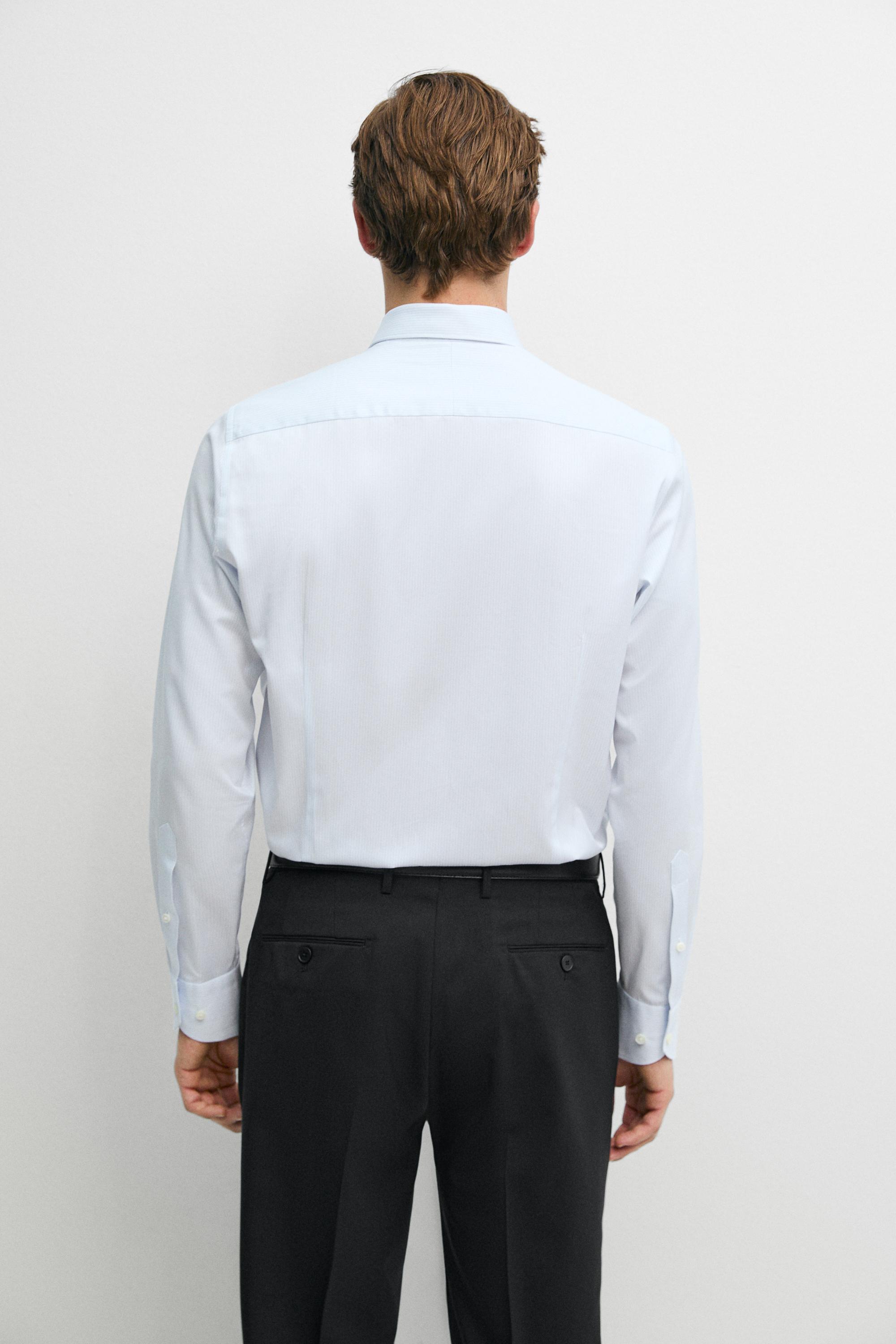 Slim fit 100% cotton shirt
