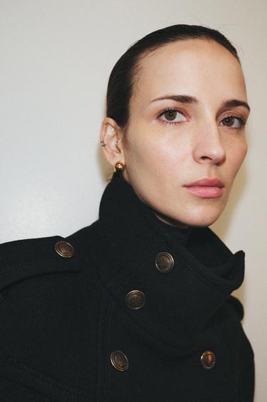 CAPE MÉLANGE LAINE MANTECO ZW COLLECTION - Noir de Zara - Image 1