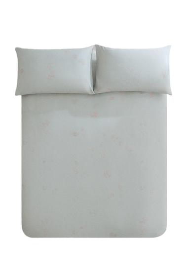 FLORAL DUVET COVER AND PILLOWCASE SET - Sea green by Zara