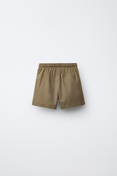 4-14 ANS/ SHORT DE BAIN BRODÉ - Kaki de Zara - Image 1