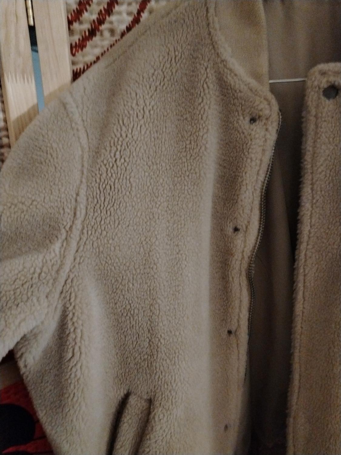 FAUX SHEARLING BOMBER JACKET - Image 3
