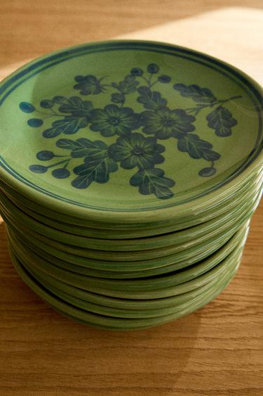 FLORAL STONEWARE TABLEWARE - Red by Zara - Image 1