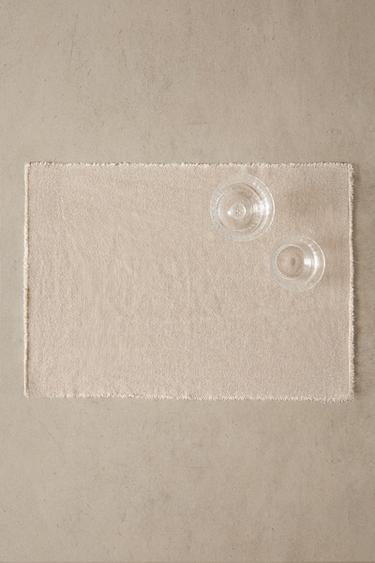 MANTEL INDIVIDUAL LINO GRUESO - Beige claro de Zara