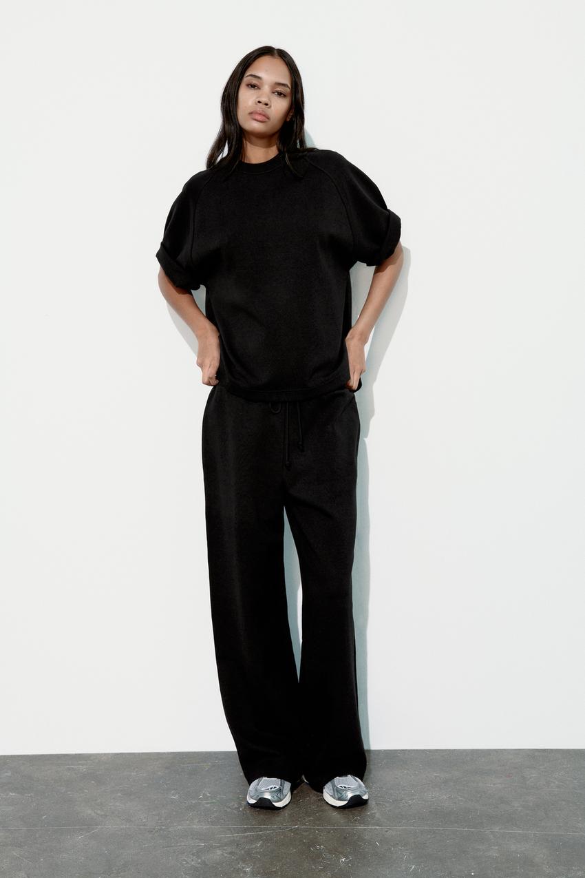 Zara Fasion Solid Women Black Track Pants - Buy Zara Fasion Solid