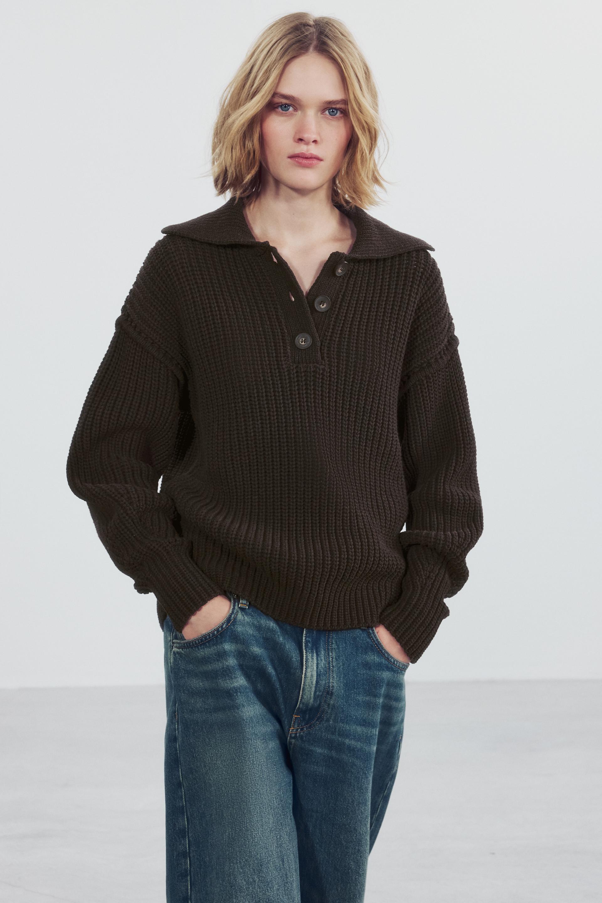 KNIT POLO SWEATER thumbnail 2