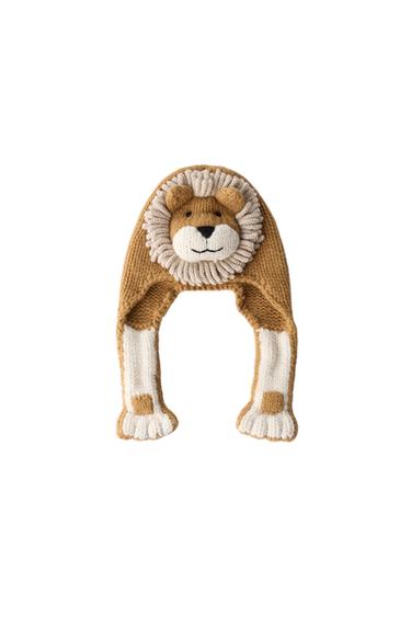 GORRO LEÓN LANA LIMITED EDITION - Marrón de Zara