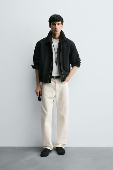 JACK MET STRUCTUUR EN TWILL - Donker marineblauw van Zara - Afbeelding 0