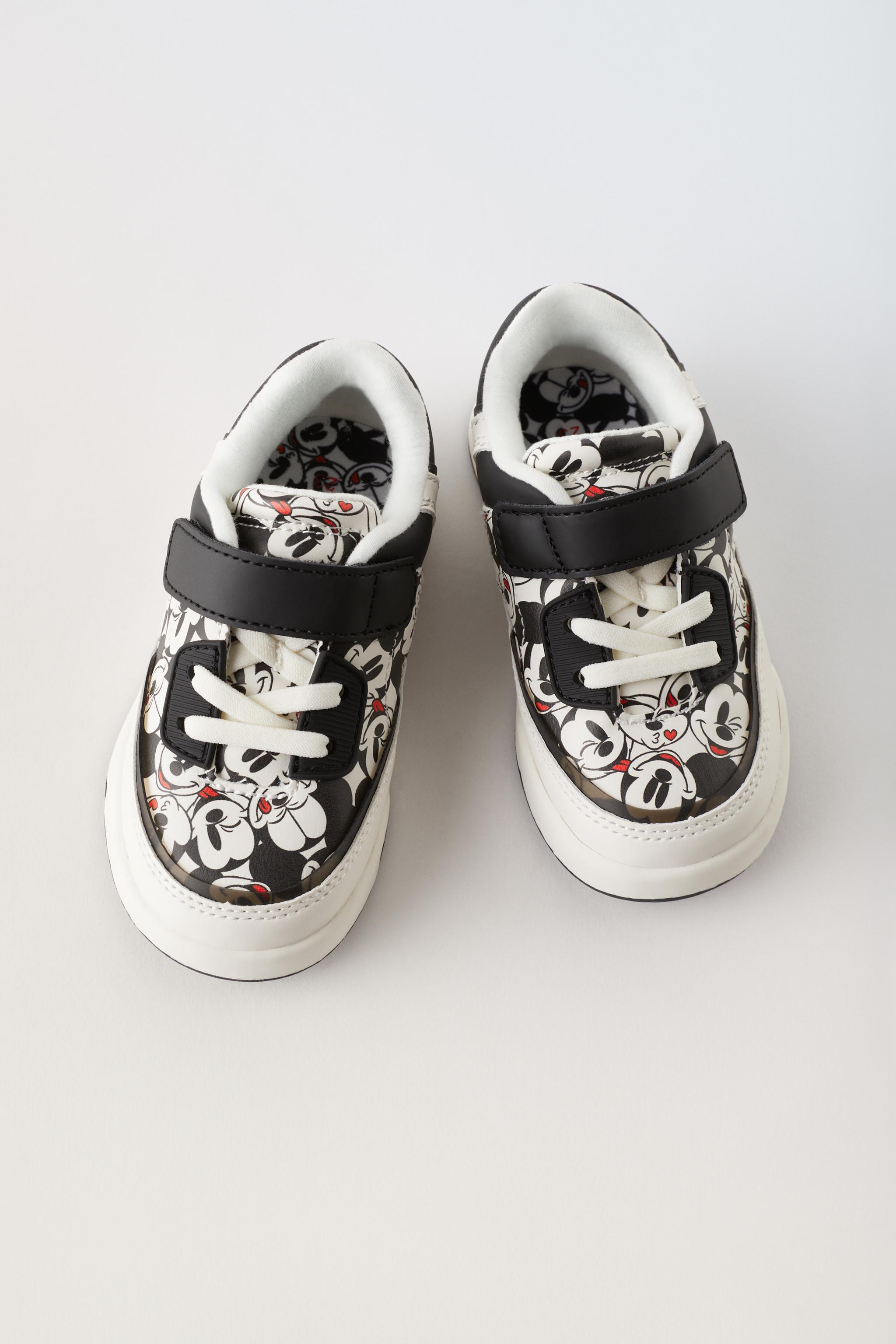 ZARA Lilo & Stitch Disney Sneakers Little Kids Size 12 in White