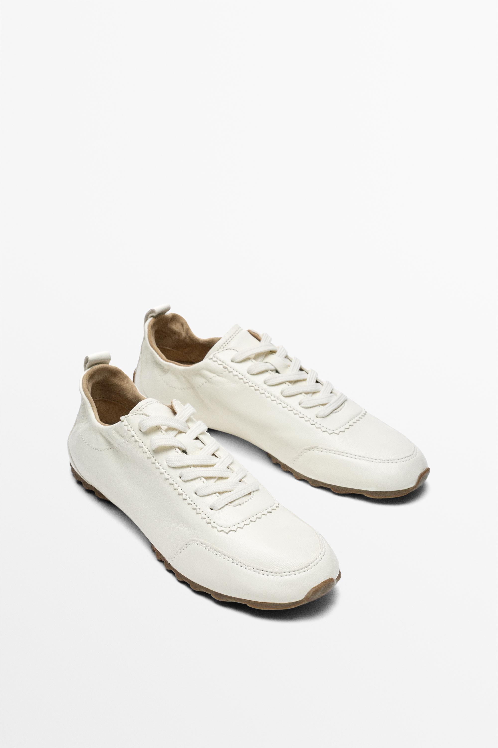 Chaussure de sport cuir souple