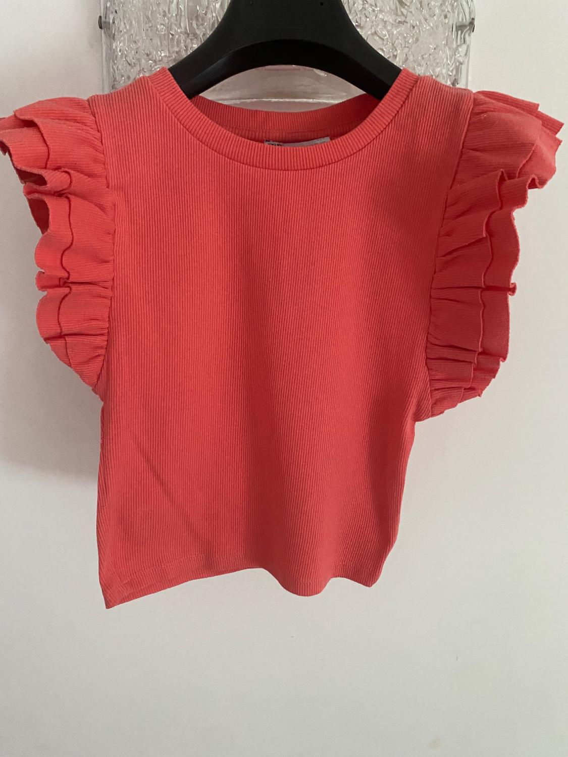 SLEEVELESS TOP WITH RUFFLES - Image 2