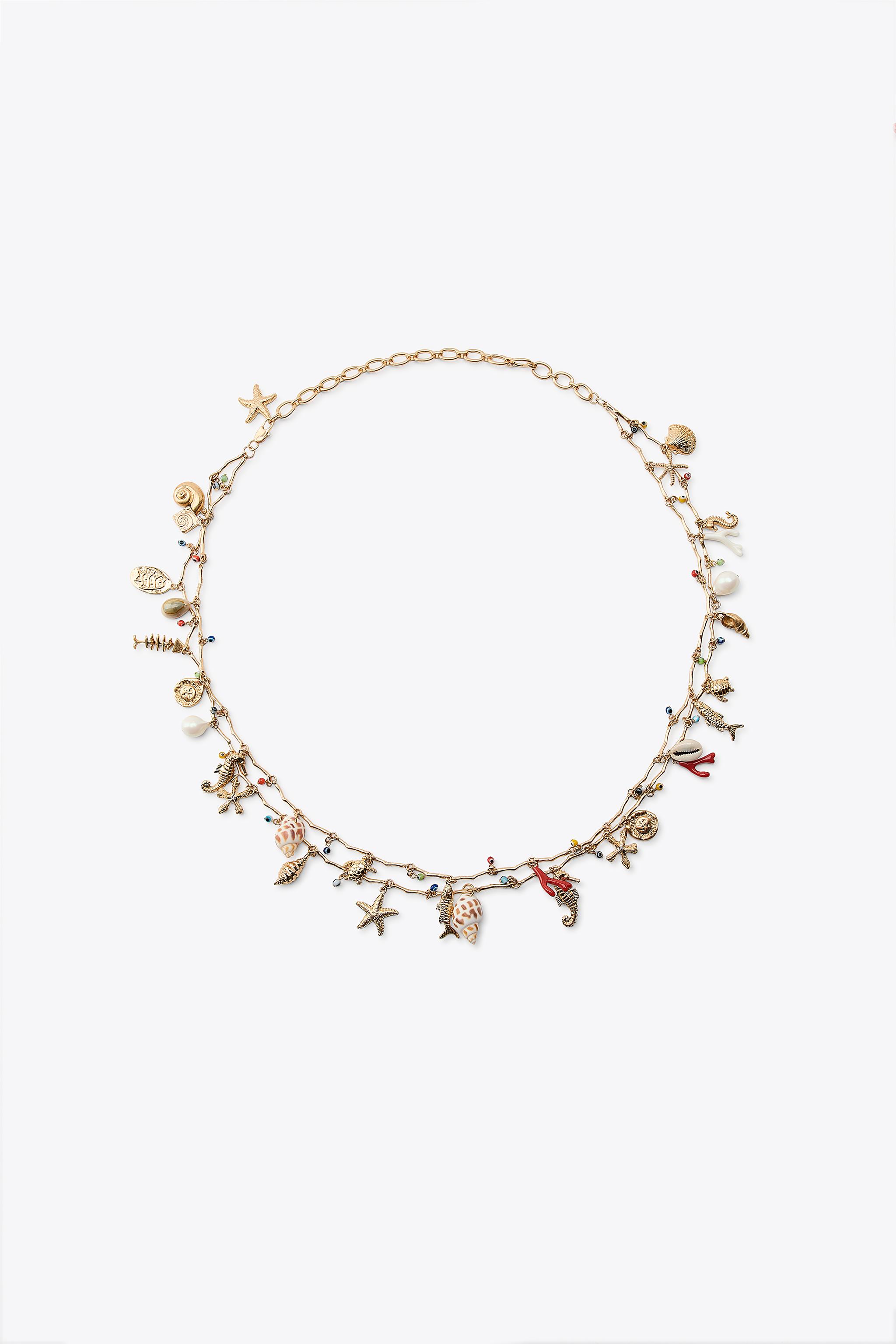 METAL NAUTICAL CHARM BELT - Golden | ZARA United States