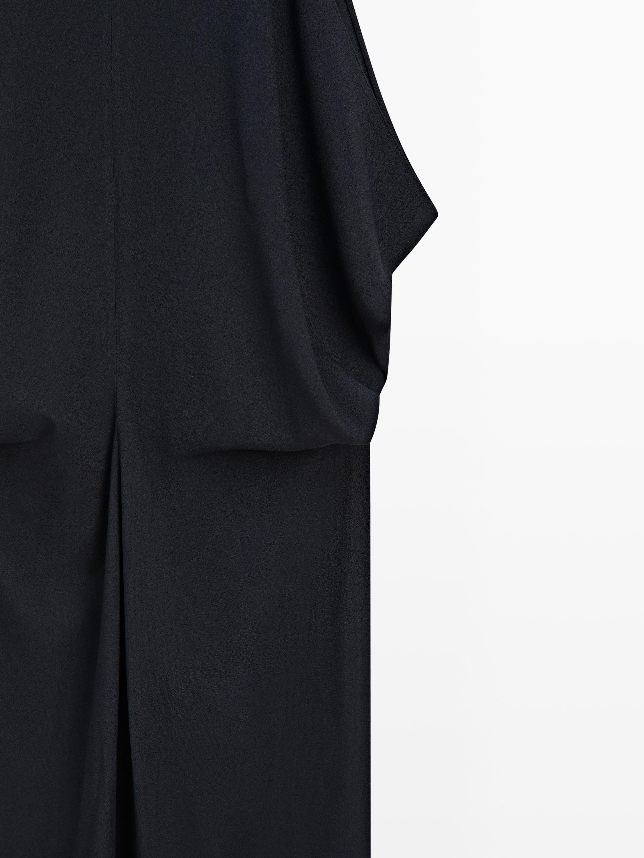 Robe midi à plis