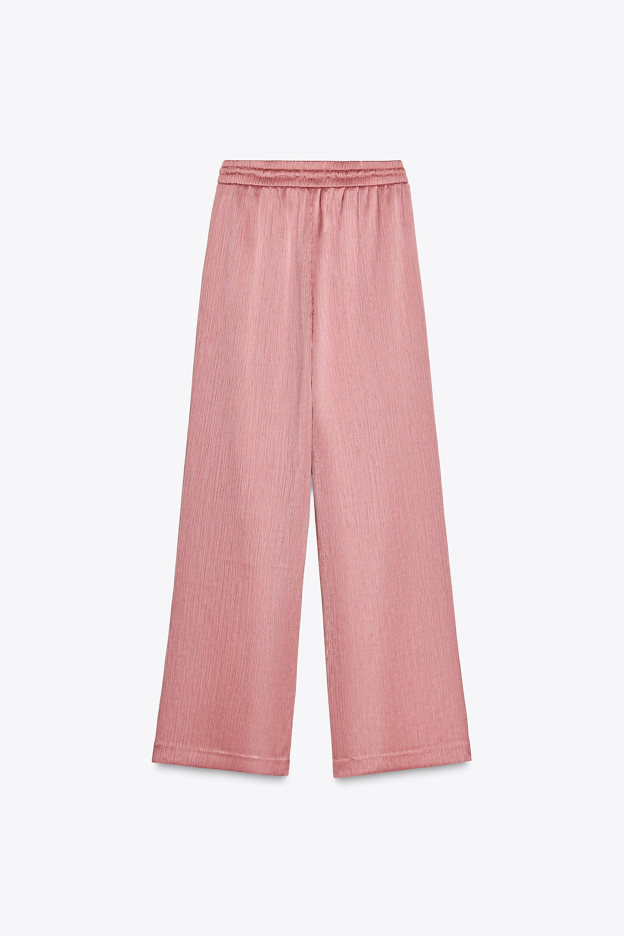 しわ加工入りパンツ - マルサラ | ZARA Japan / 日本