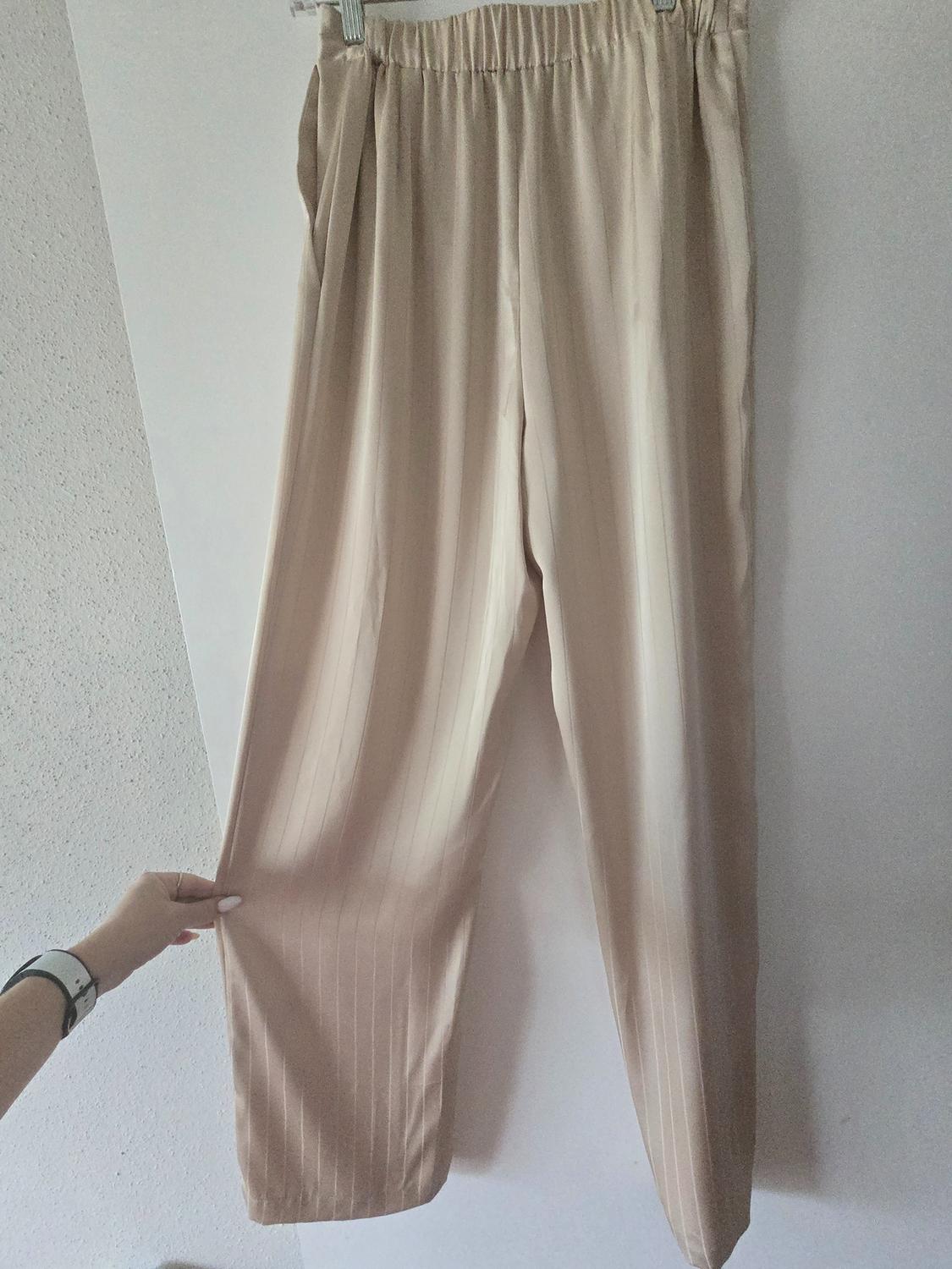 SATIN EFFECT STRIPED PANTS - Image 3