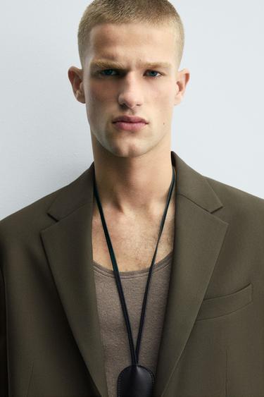 XHAKETË KOSTUMI SLIM FIT - Kaki nga Zara