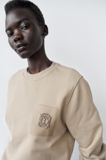 SWEAT AVEC BROCHE - Pierre de Zara - Image 2