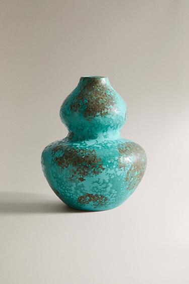 VASO GRÉS CORPO DUPLO - Azuis da Zara