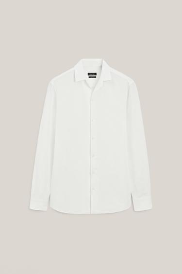 Camisa mezcla lino - LIMITED EDITION - Blanco de Zara