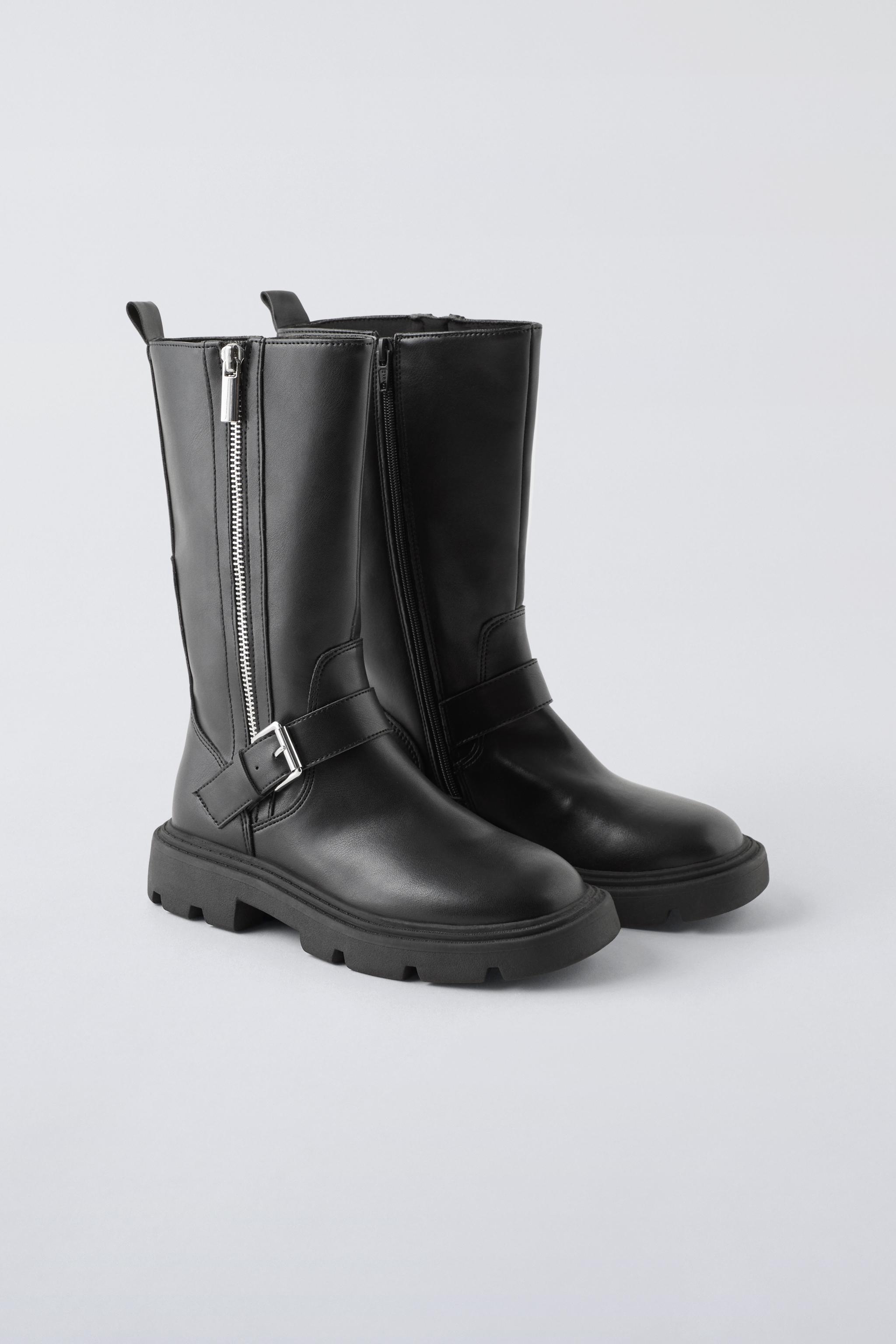 SIDE ZIP BOOT. Black ZARA Mexico