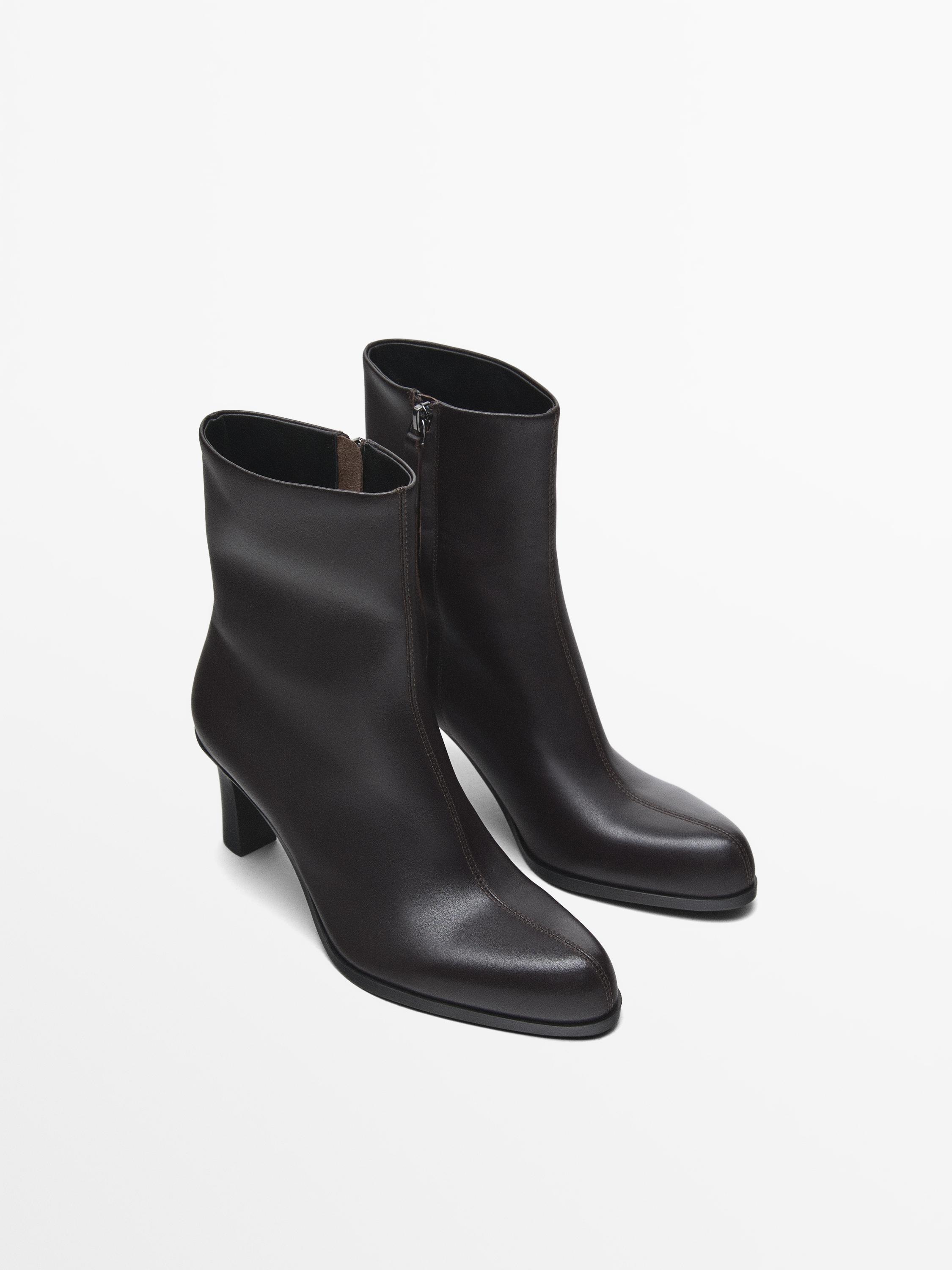 Orders Cognacfarbene Ankle-Boots von Zara