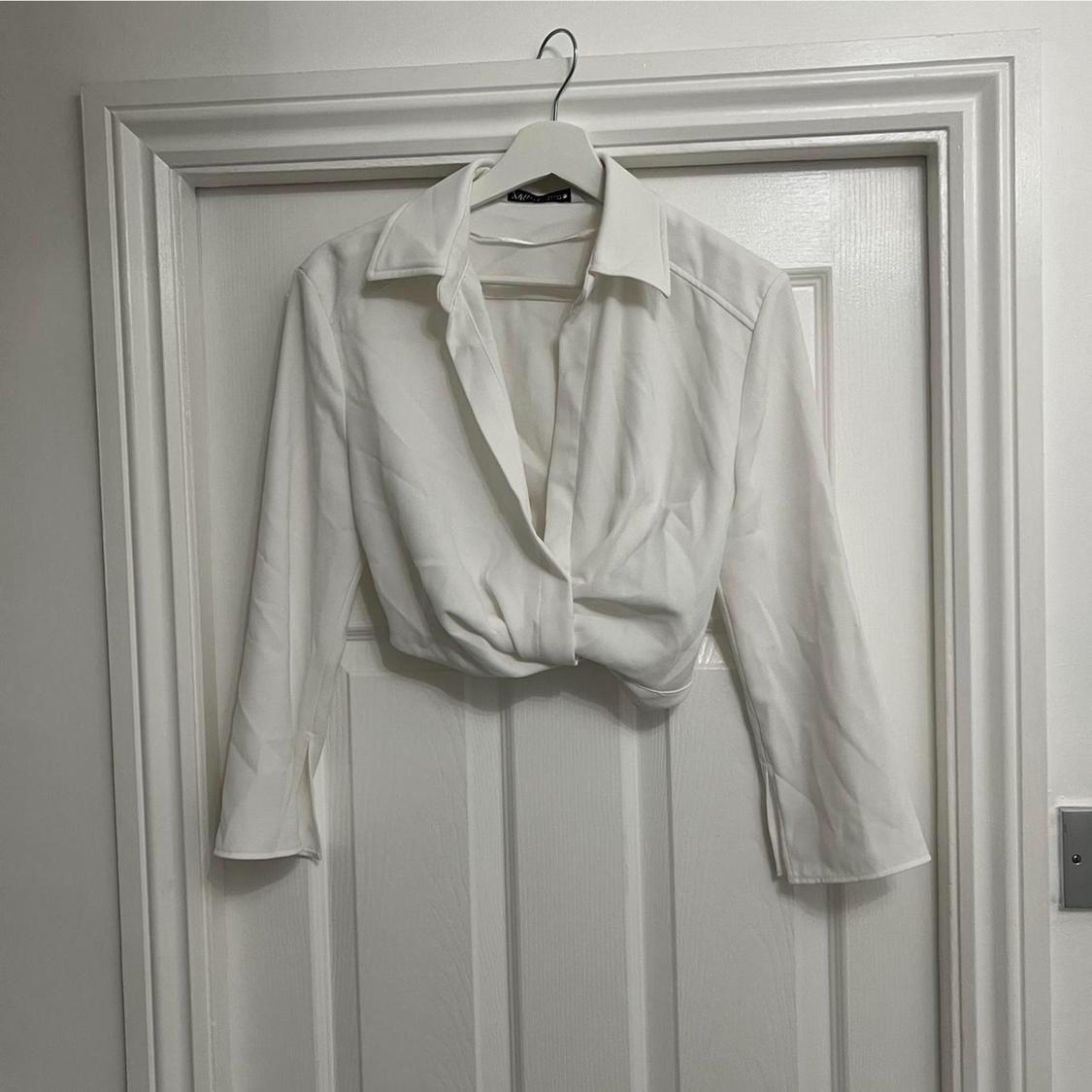 PLEATED CROPPED SHIRT
