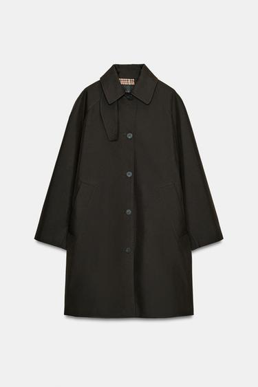 TRENCH OVERSIZE ZW COLLECTION - Marron foncé de Zara - Image 4