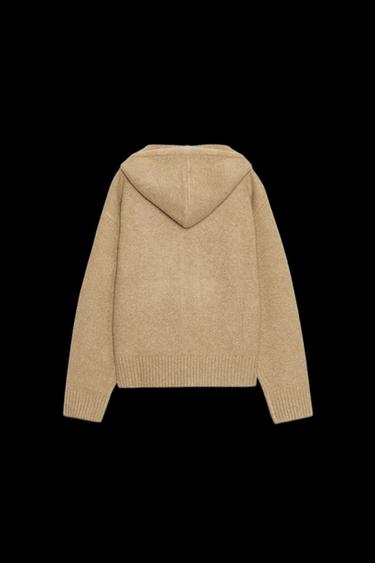 STRICK-KAPUZENSWEATSHIRT - Hellbraun von Zara