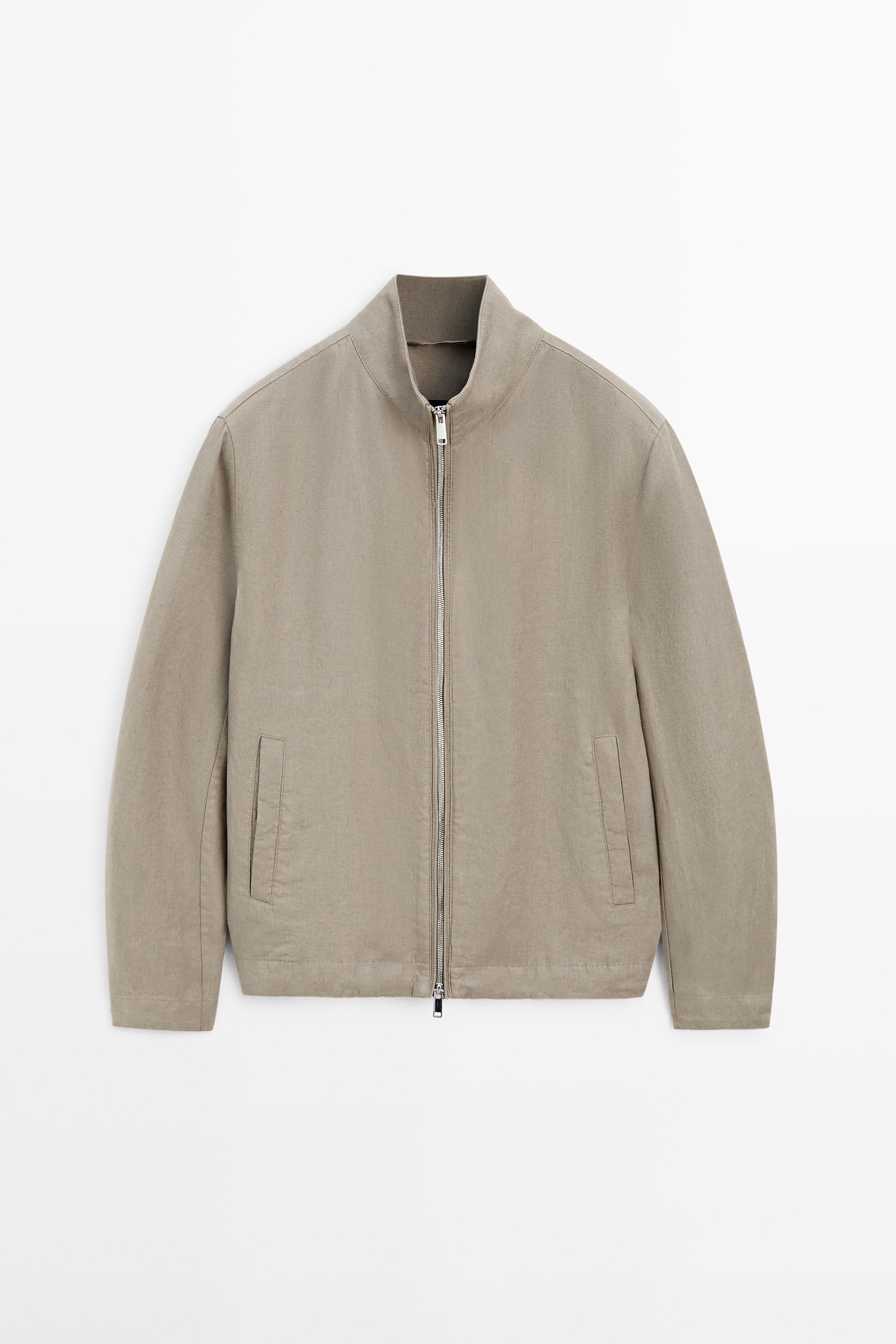 Veste bomber lin
