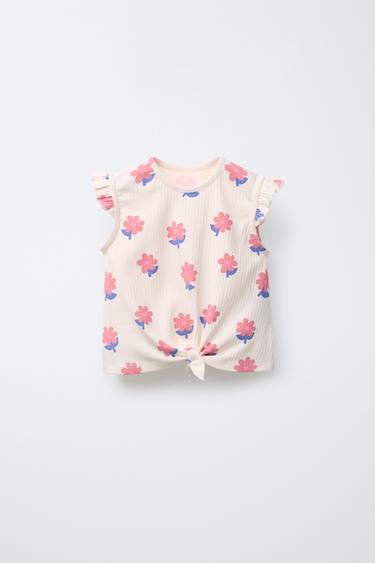 CAMISETA CANALÉ ESTAMPADO NUDO - Crudo de Zara