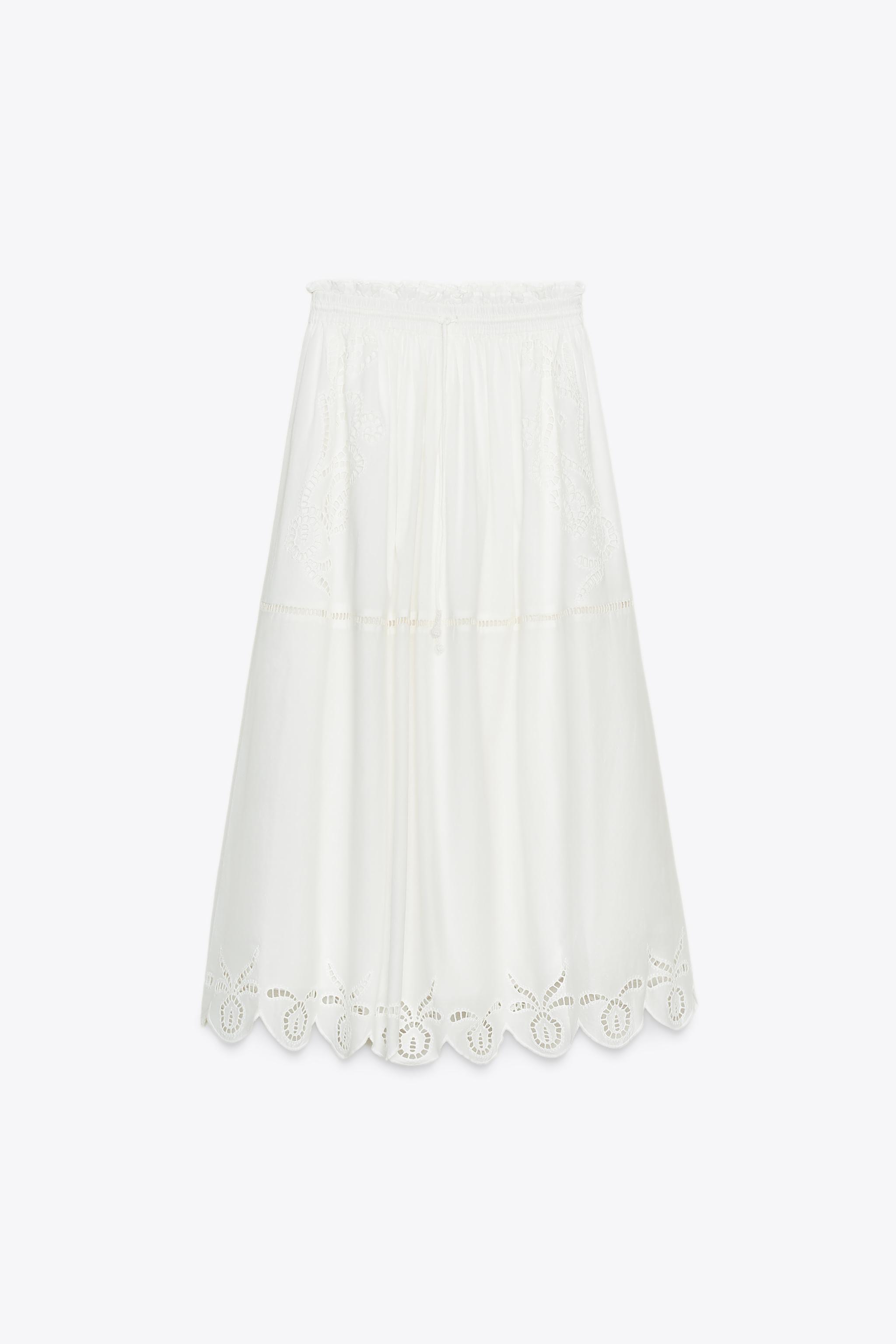 EMBROIDERED LONG SKIRT ZW COLLECTION