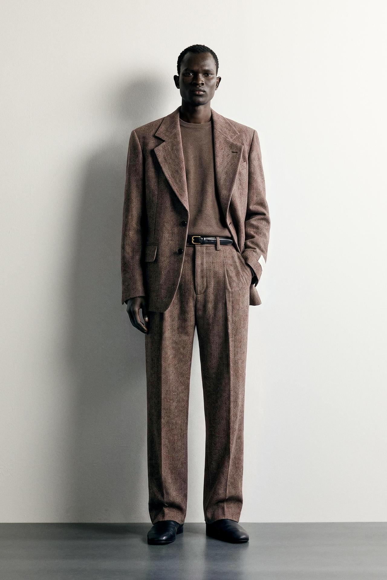 100% WOOL TEXTURED SUIT