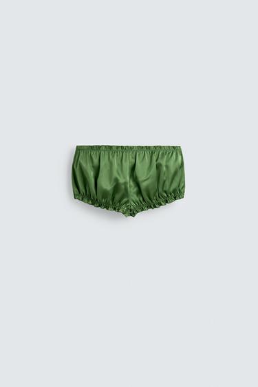 SHORT SATINÉ HARRY LAMBERT FOR ZARA X DISNEY - Vert de Zara - Image 2
