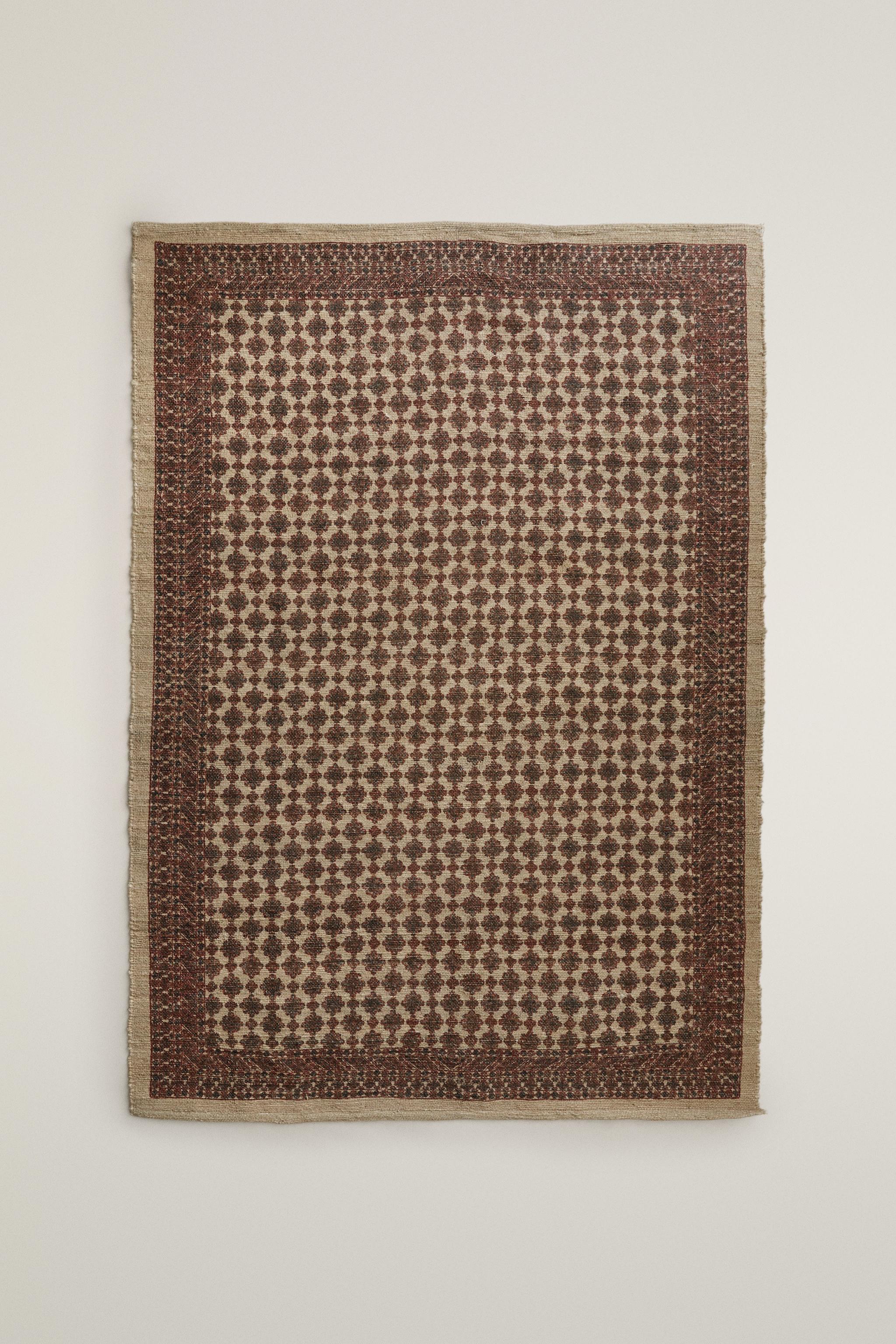 PRINTED JUTE AREA RUG