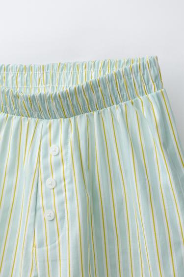 6-14/ PYJAMA COMBINÉ RAYURES - Jaune de Zara - Image 6