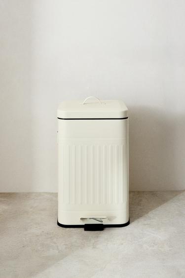 Zara SMALL KITCHEN BIN - 奶油色