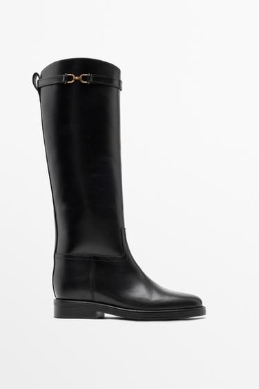 Leather riding boots — Black 1