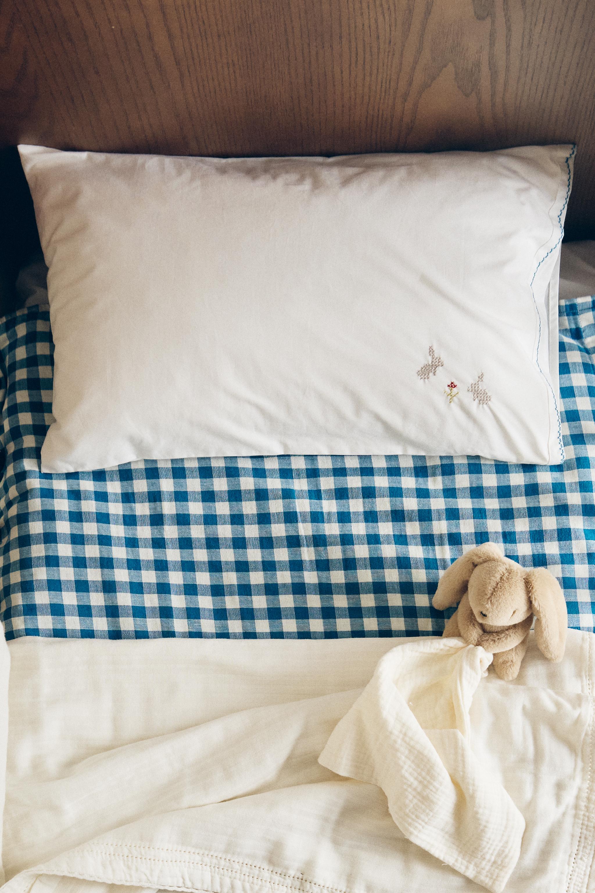 Zara KIDS' CHECKED CHIFFON DUVET COVER — фото 8