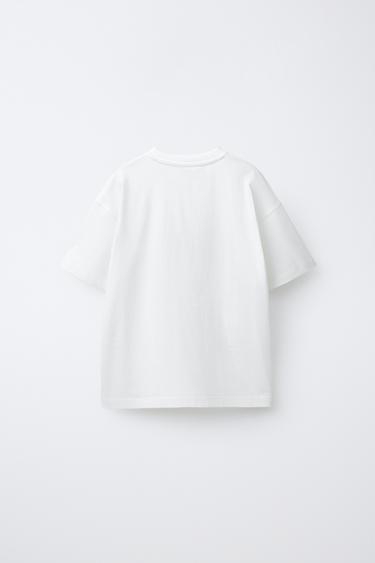 NEON SLOGAN T-SHIRT - White by Zara - Image 1