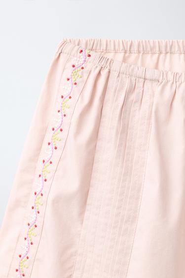 6-14 YEARS/ EMBROIDERED STRAP PYJAMAS - Pale pink by Zara - Image 6