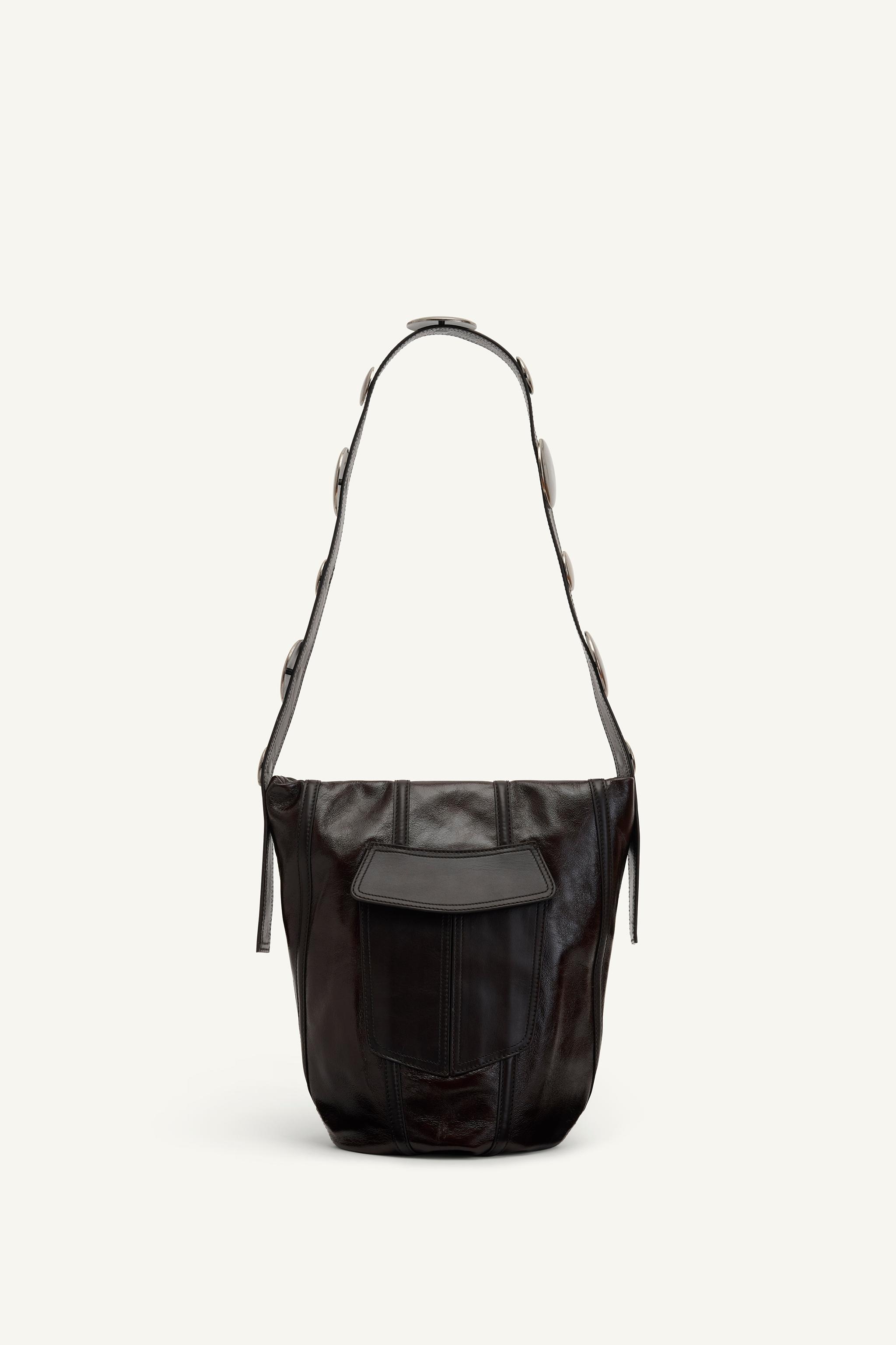 zara genuine leather SRPLS CONNECTION Bag Black $169 | eBay