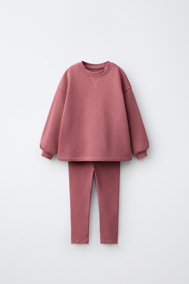 CONJUNTO DE SWEATSHIRT E LEGGINGS LISO - 140 da Zara