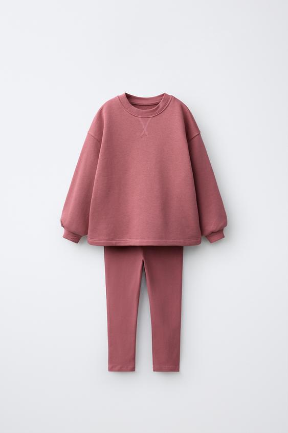 CONXUNTO SUADOIRO E LEGGINGS LISO - 140 de Zara - Imaxe 0