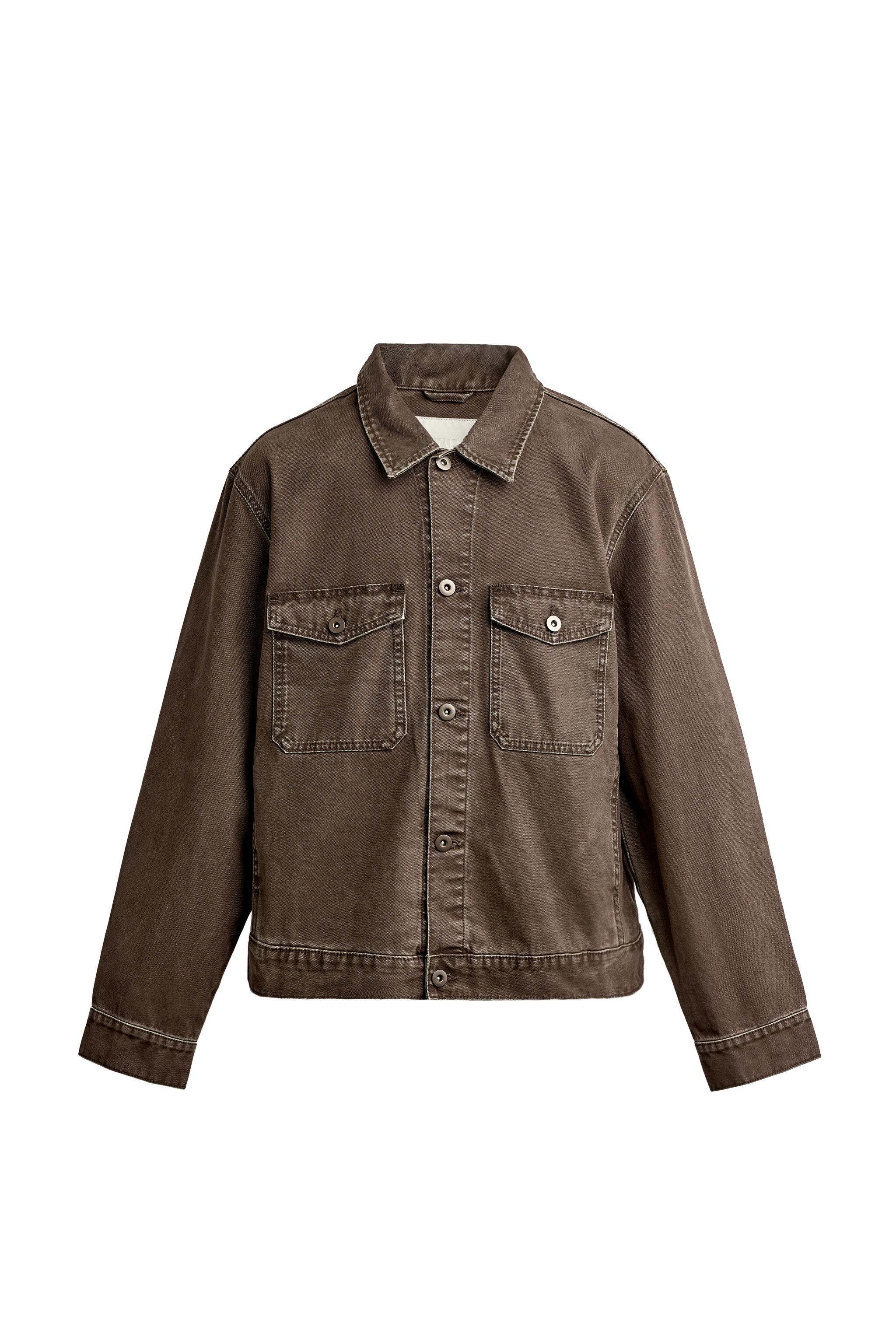 ベーシックデニムジャケット - ブラウン | ZARA Japan / 日本