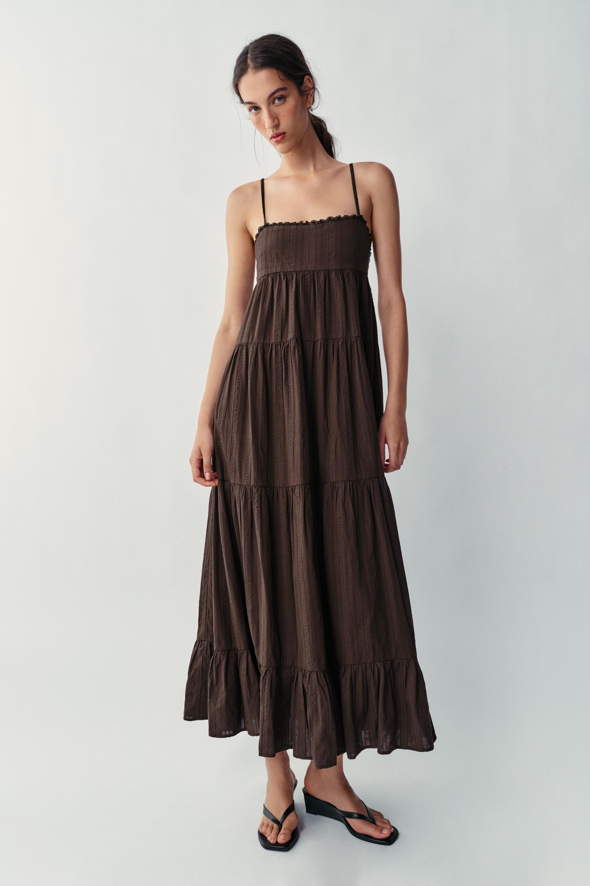 PANELLED LONG DRESS