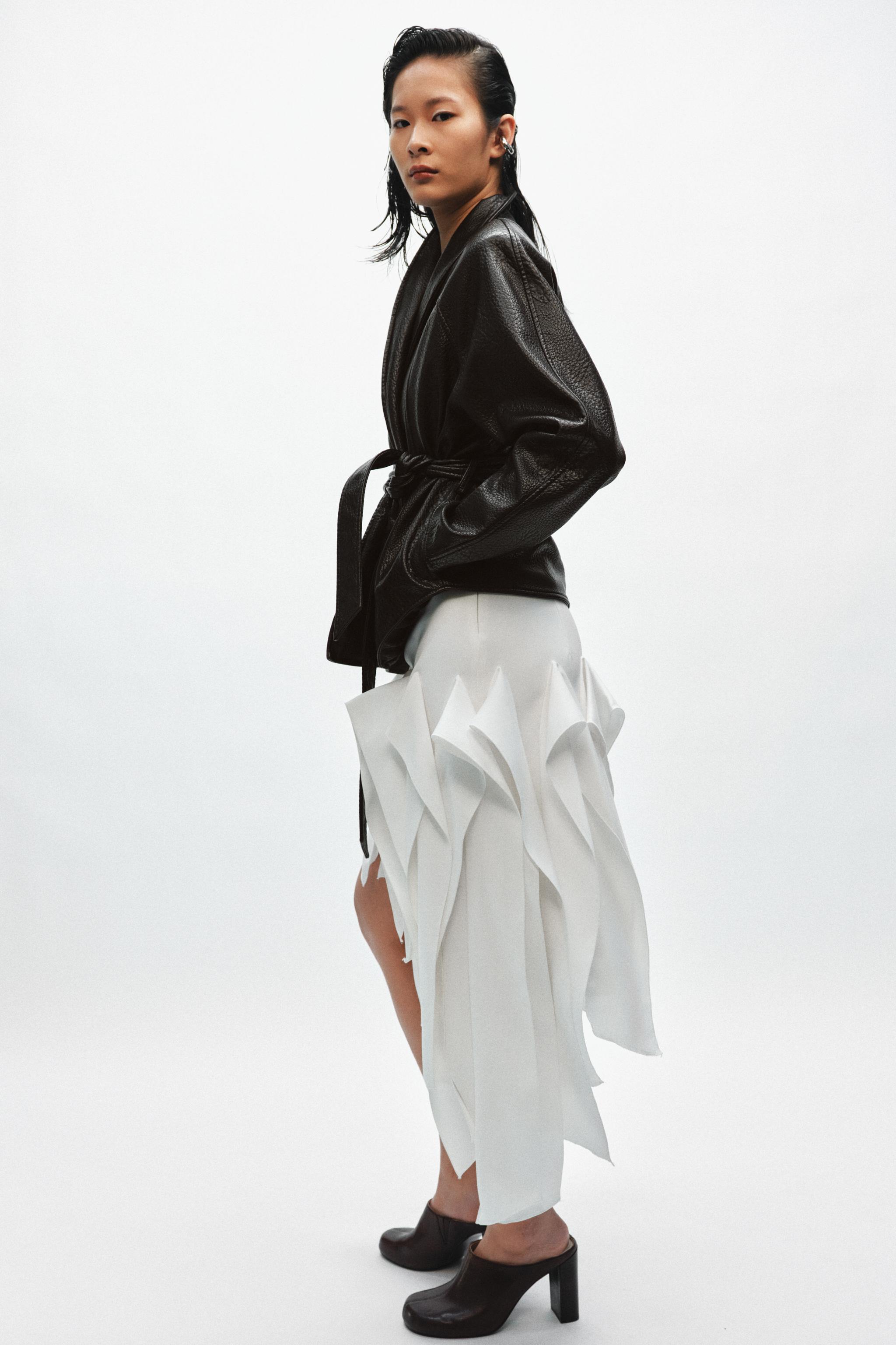 レディースブラウンレザージャケット .* | ZARA 日本